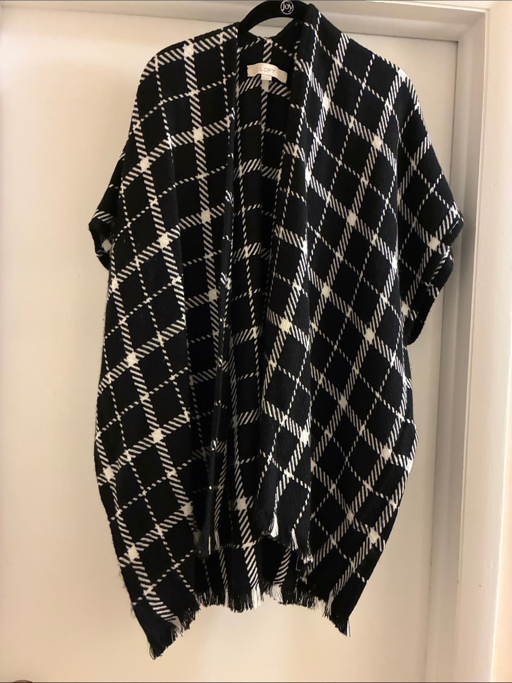 LOFT Black & White Diamond-Pattern wrap